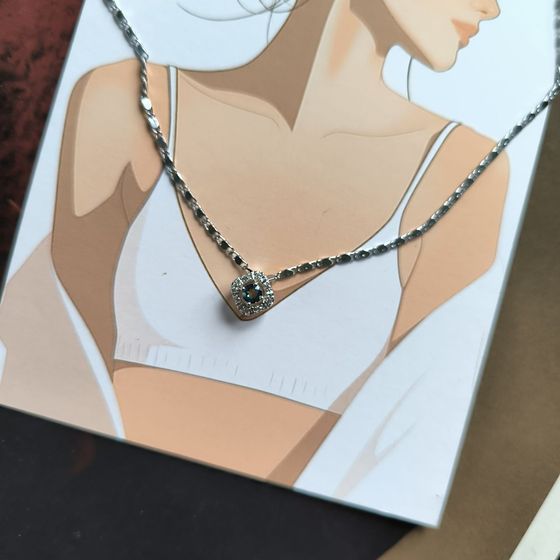 Серебряная подвеска с мистик топазом 0.37ct