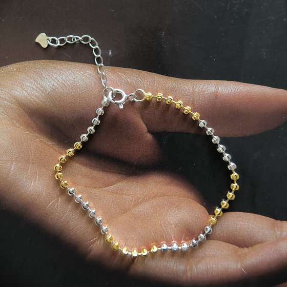 Silver bracelet without stones