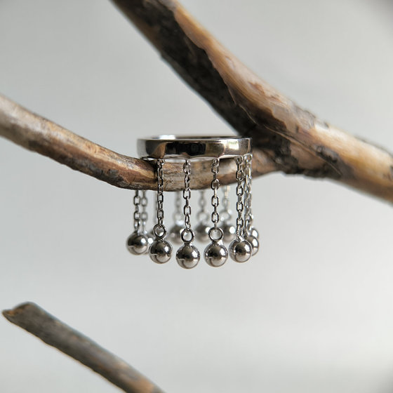 Silver ring without stones