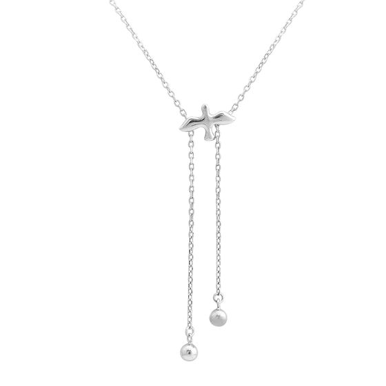 Silver necklace without stones