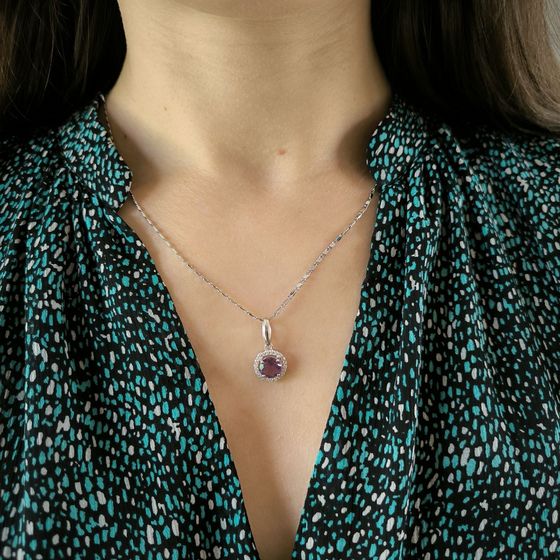 Срібна підвіска з аметистом 2.104ct