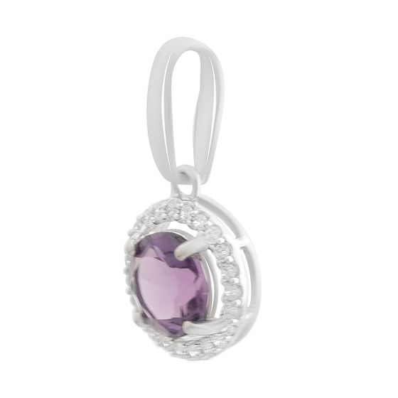 Срібна підвіска з аметистом 2.104ct