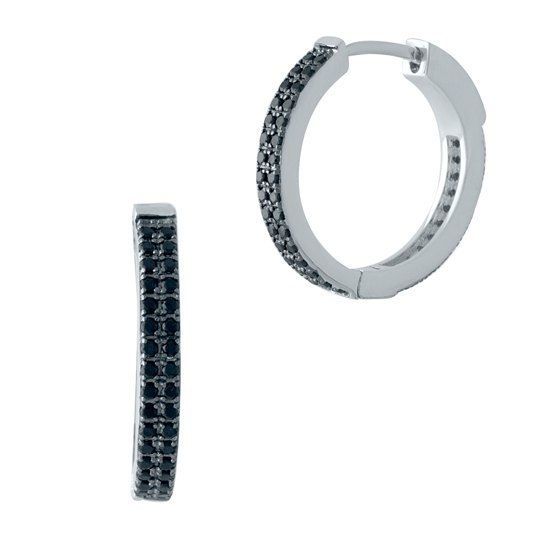 Серебряные серьги с фианитами