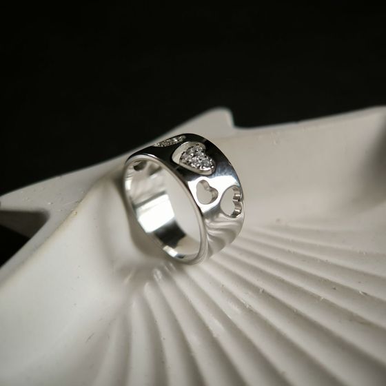 Silver Ring with Fianites
