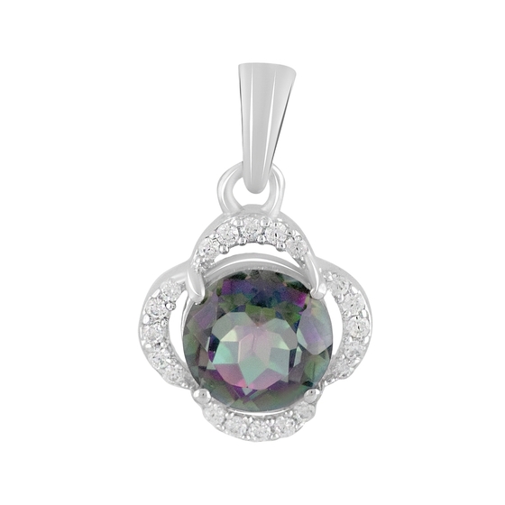 Срібна підвіска з містик топазом 2.18ct