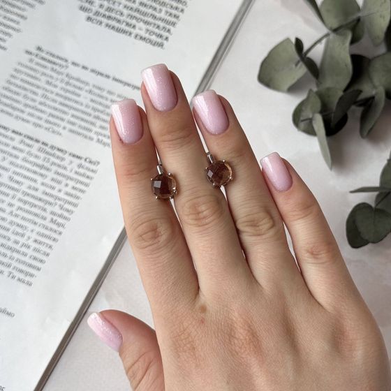 Серебряные серьги с султанитом 5.465ct