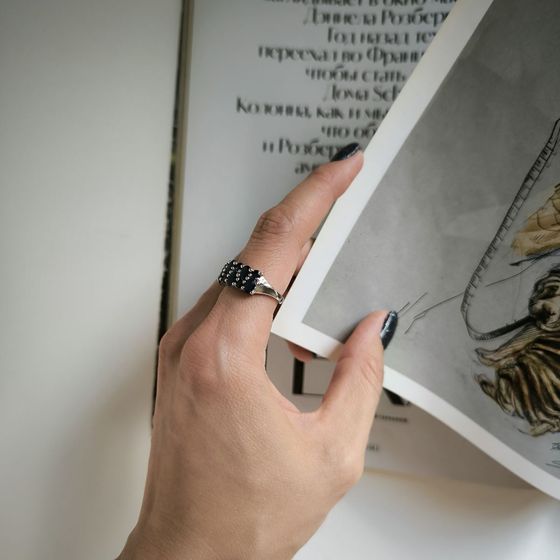 Серебряное кольцо с сапфиром 3.267ct