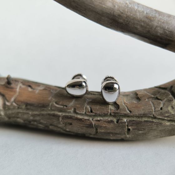 Серебряные серьги без камней