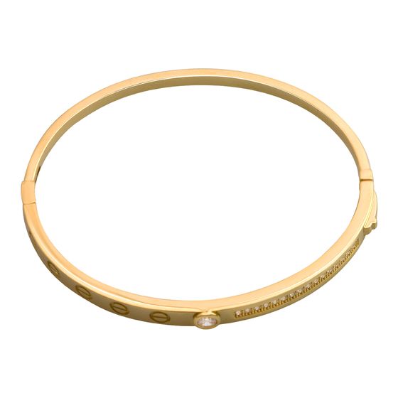 Золотий браслет з фіанітами 0.21ct