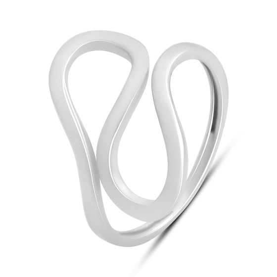 Серебряное кольцо без камней