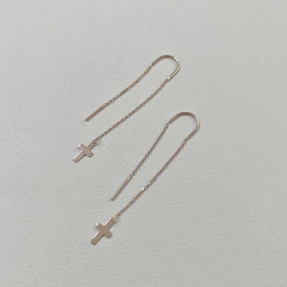 Золотые серьги без камней