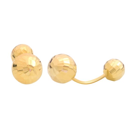 Gold earrings without stones