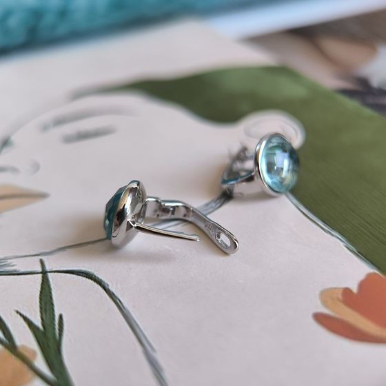 Silver Earrings with Fianites