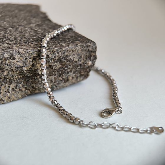 Silver bracelet without stones