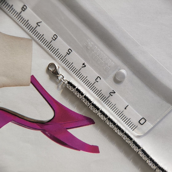 Серебряный браслет с сапфиром 4.35ct