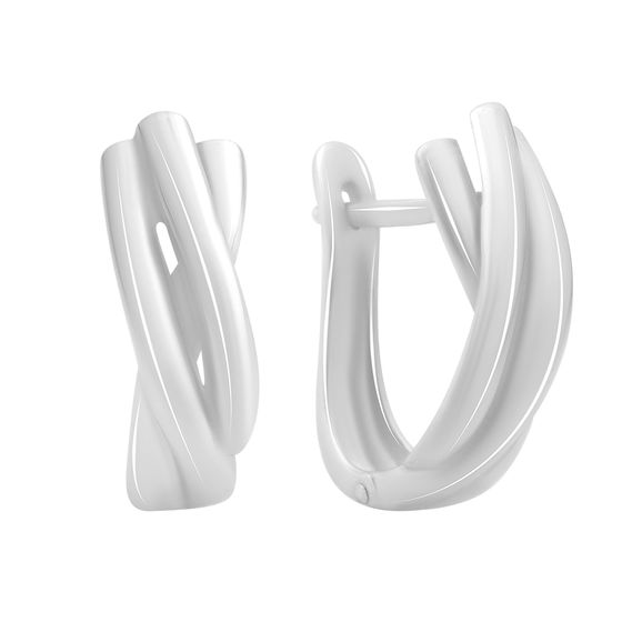 Серебряные серьги без камней