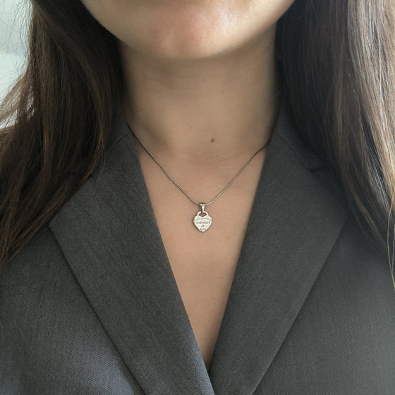 Silver pendant without stones