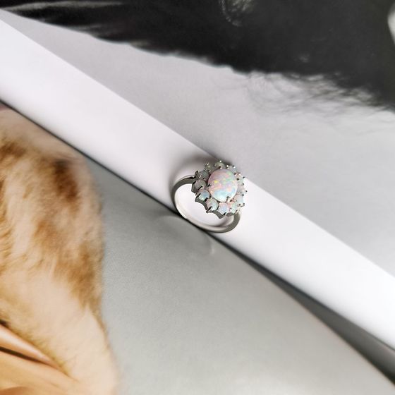 Серебряное кольцо с опалом 1.94ct