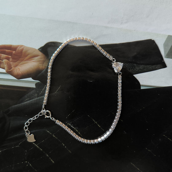 Серебряный браслет с фианитами