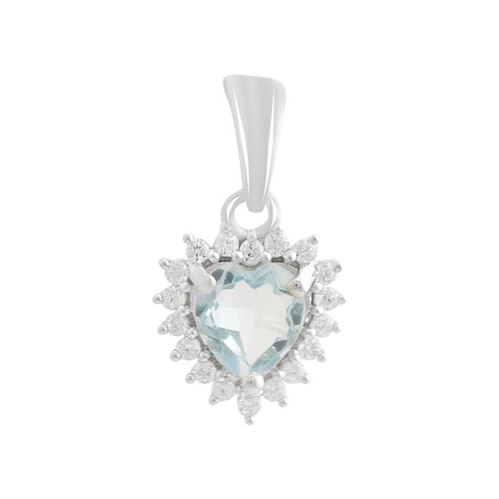 Серебряная подвеска с топазом 1.135ct