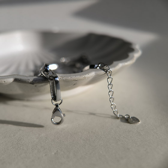 Серебряный браслет с фианитами