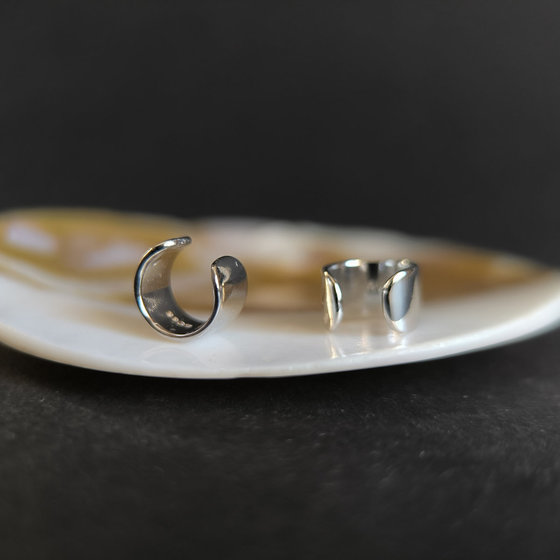 Серебряные серьги без камней