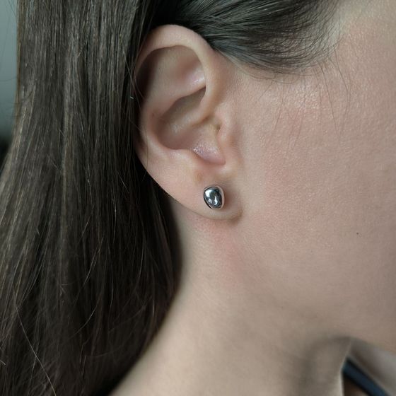 Серебряные серьги без камней