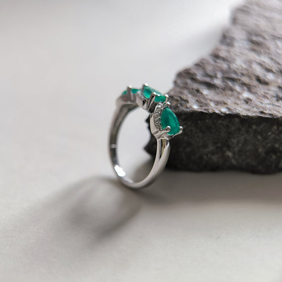 Серебряное кольцо с агатом 1.48ct