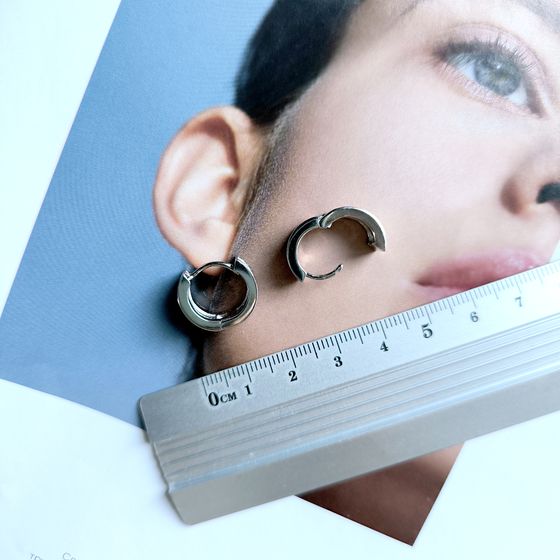 Silver Earrings with Fianites