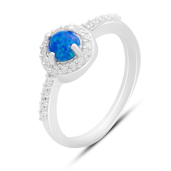 Серебряное кольцо с опалом 0.573ct