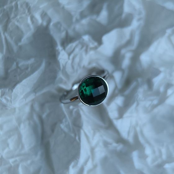 Silver Ring with Fianites