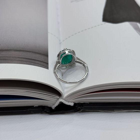 Серебряное кольцо с агатом 5.398ct