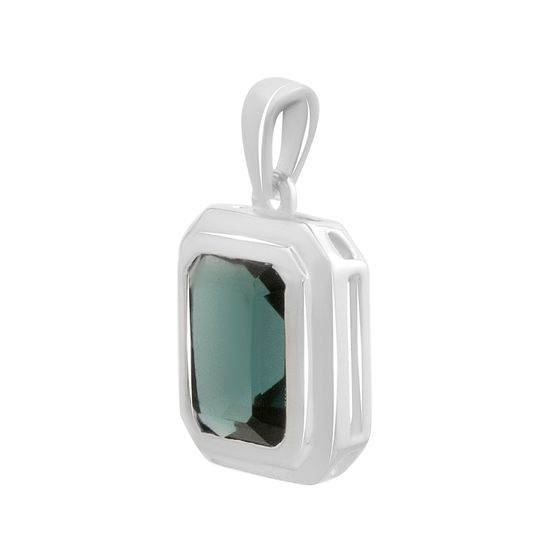 Серебряная подвеска с топазом Лондон Блю 2.675ct