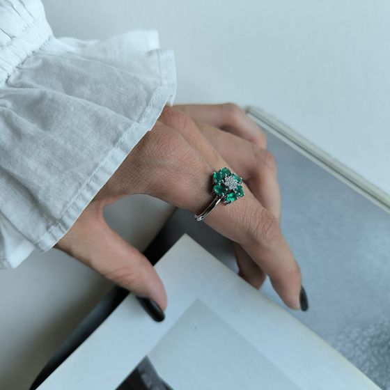 Серебряное кольцо с агатом 0.713ct