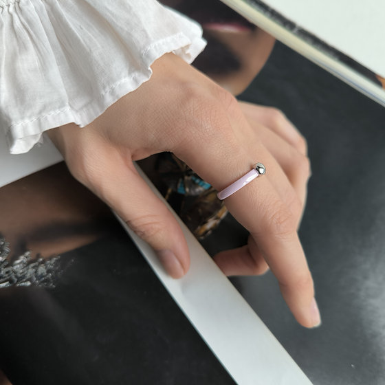 Серебряное кольцо с керамикой