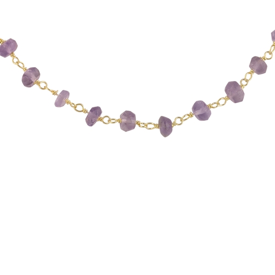 Серебряное колье с аметистом 10.05ct