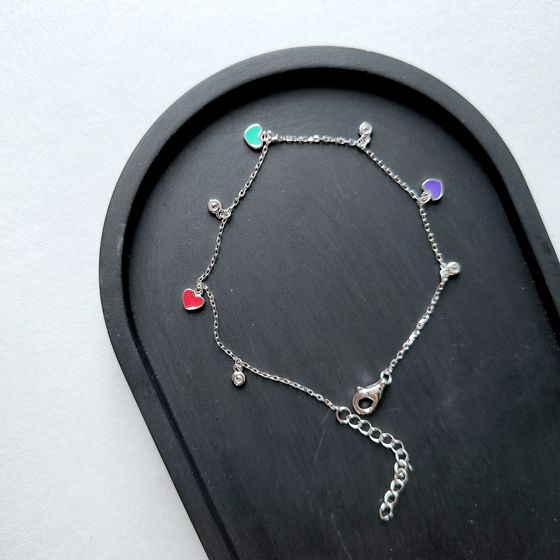 Silver bracelet with yemallu