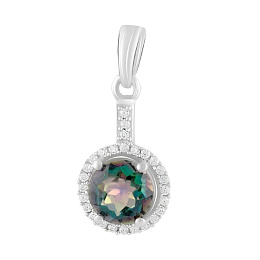 Срібна підвіска з містик топазом 2.18ct