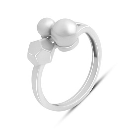 Silver ring without stones