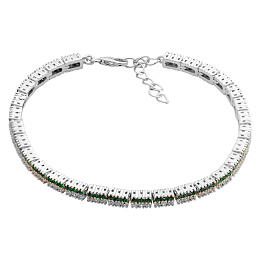 Серебряный браслет с агатом 3.918ct