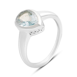 Silver ring with topaz 2.2ct