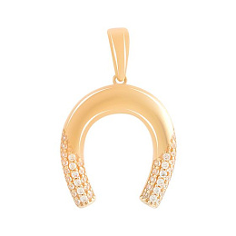 Срібна підвіска з фіанітами 0.42ct