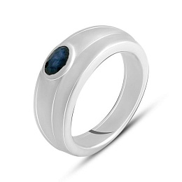 Серебряное кольцо с сапфиром 0.66ct