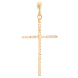 Золотая подвеска с фианитами 0.33ct