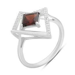 Срібна каблучка з гранатом 1.555ct