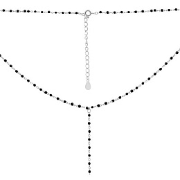 Silver necklace with yemallu