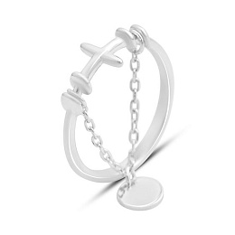 Silver ring without stones