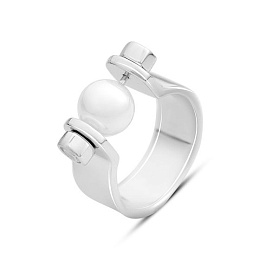 Серебряное кольцо с жемчугом