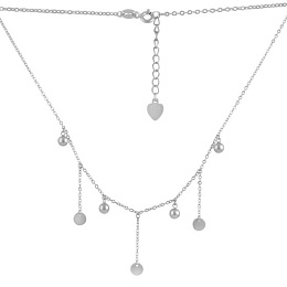 Silver necklace without stones