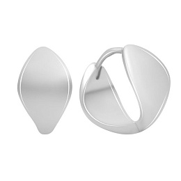 Серебряные серьги без камней